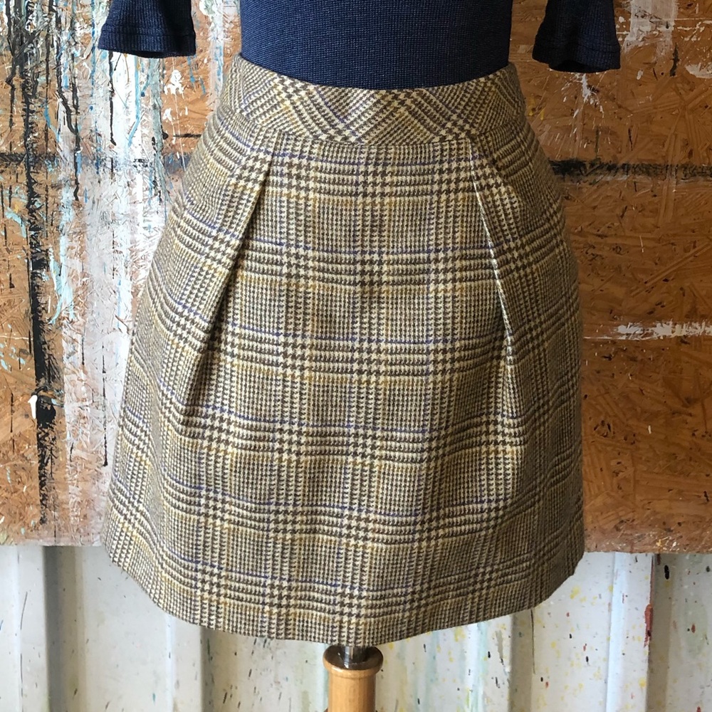 J Crew plaid miniskirt SZ 4
